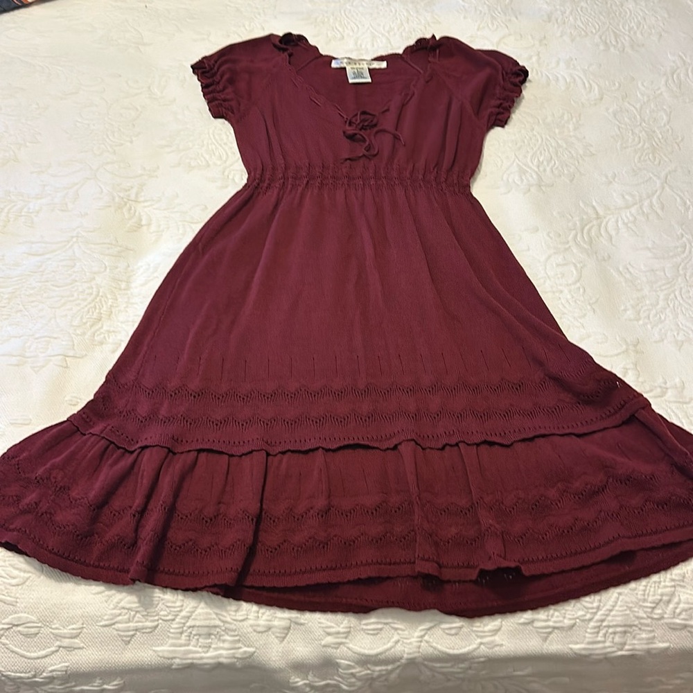Women’s Max Studio knit dress size small- maroon